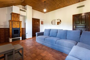 Smart-TV, peis og bøker