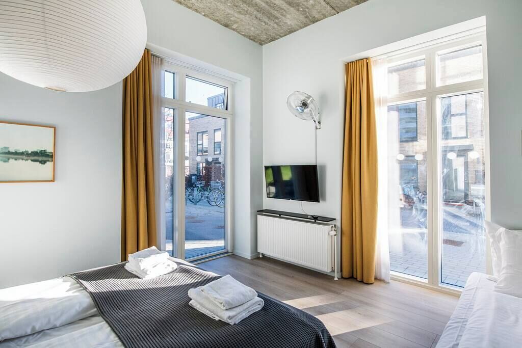 2 soverom, strykejern/-brett, reiseseng for barn og wi-fi