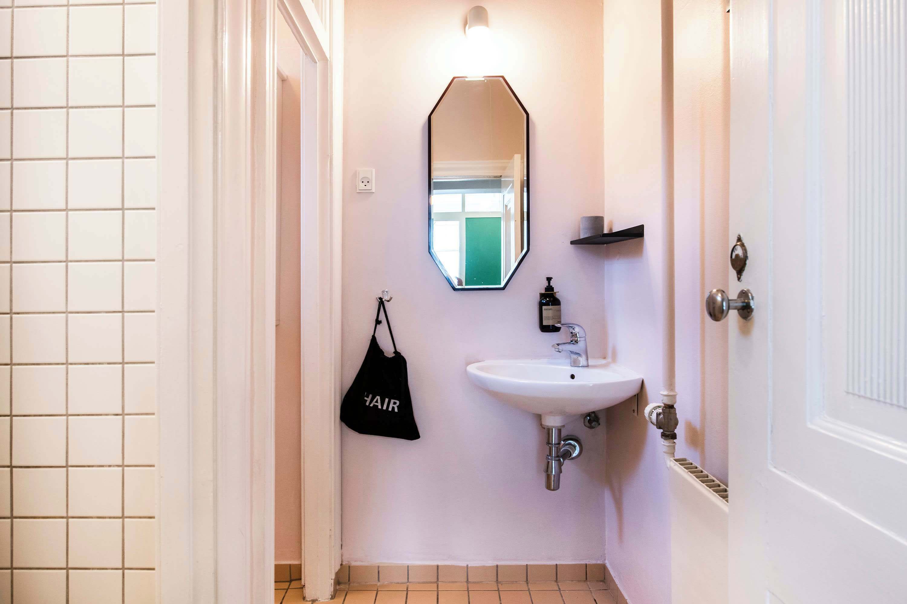 Een douche, een haardroger