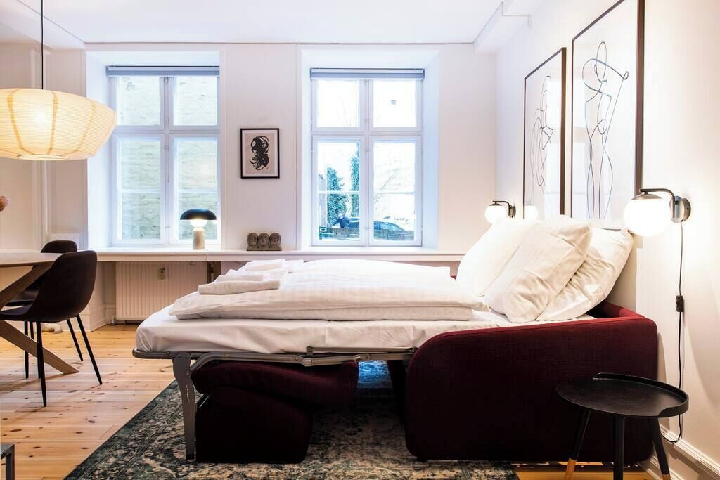 1 soverom, strykejern/-brett, wi-fi og sengetøy