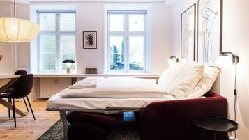 1 soverom, strykejern/-brett, wi-fi og sengetøy