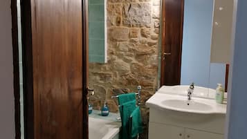 Combined shower/bathtub, bidet