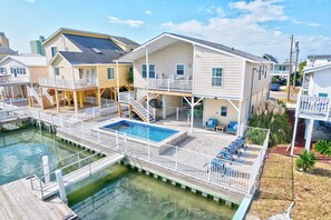 Piscina externa, piscina aquecida