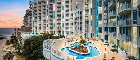 Indoor pool, outdoor pool