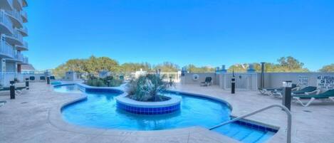 Indoor pool, outdoor pool