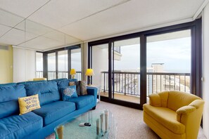 TV, DVD player, foosball, books