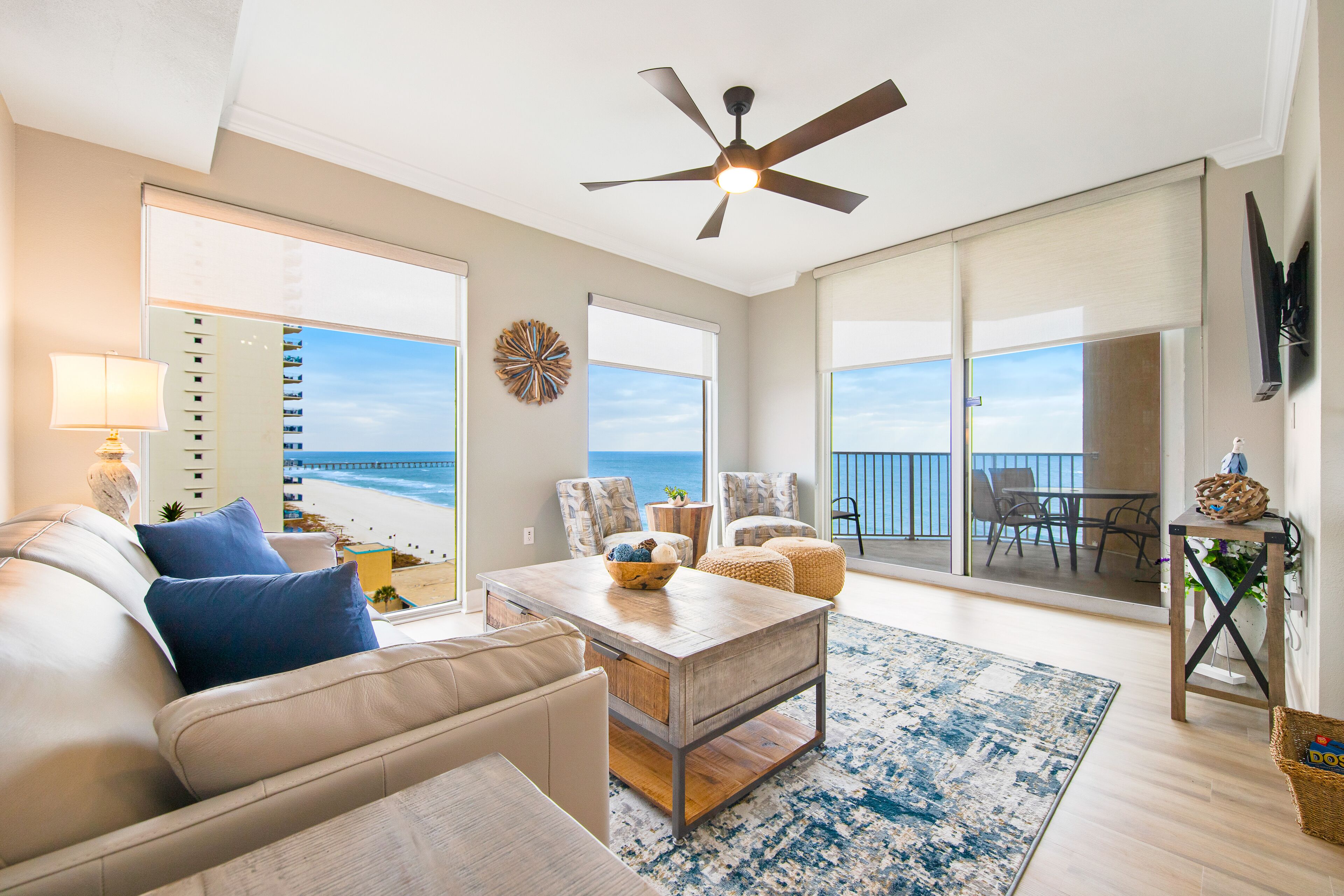 Remodeled beachfront condo with panoramic views, 6 pools, hot tubs, game rooms