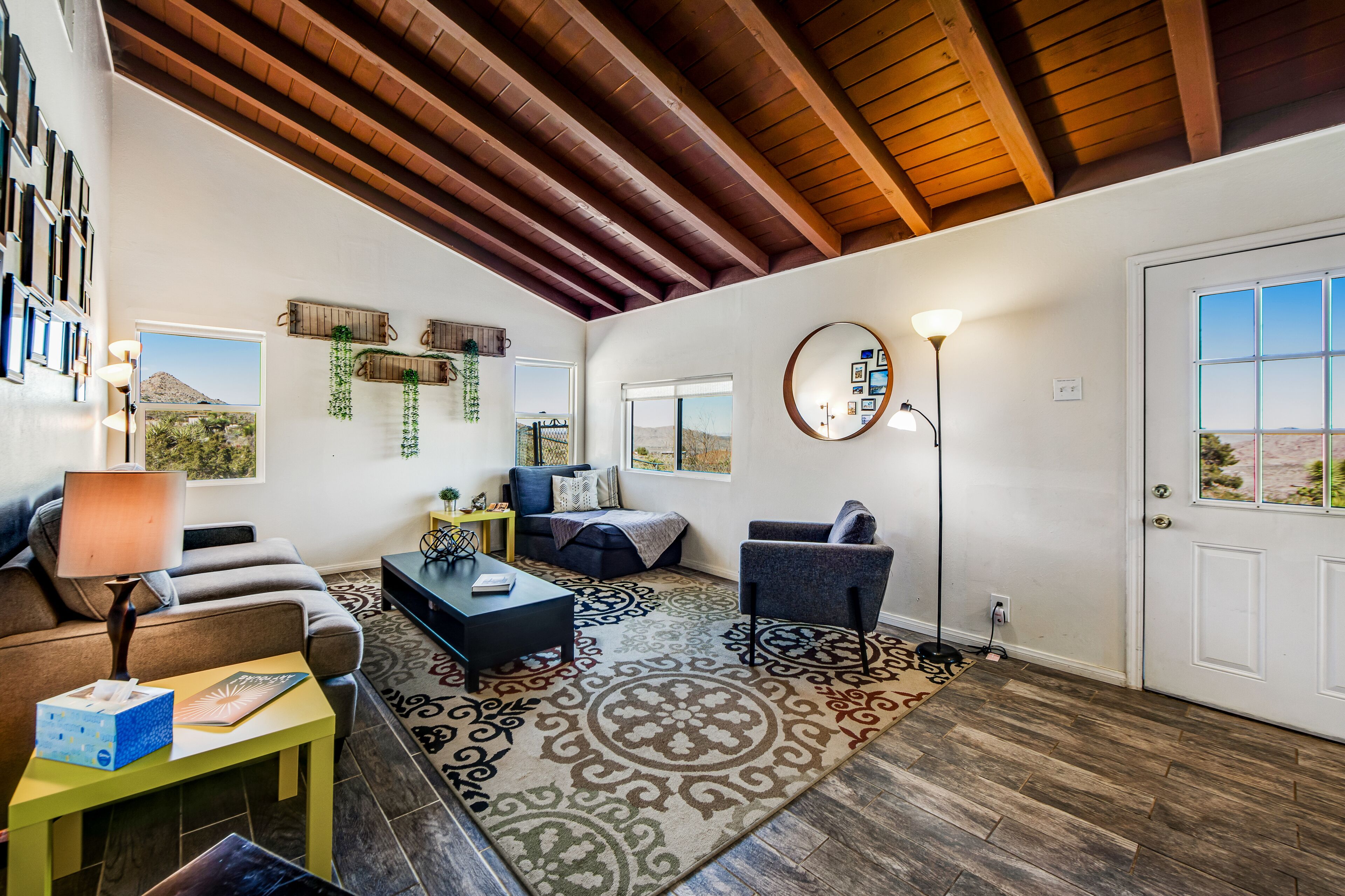 Dog-friendly desert oasis with mountain views, private cowboy pool, WiFi, & AC