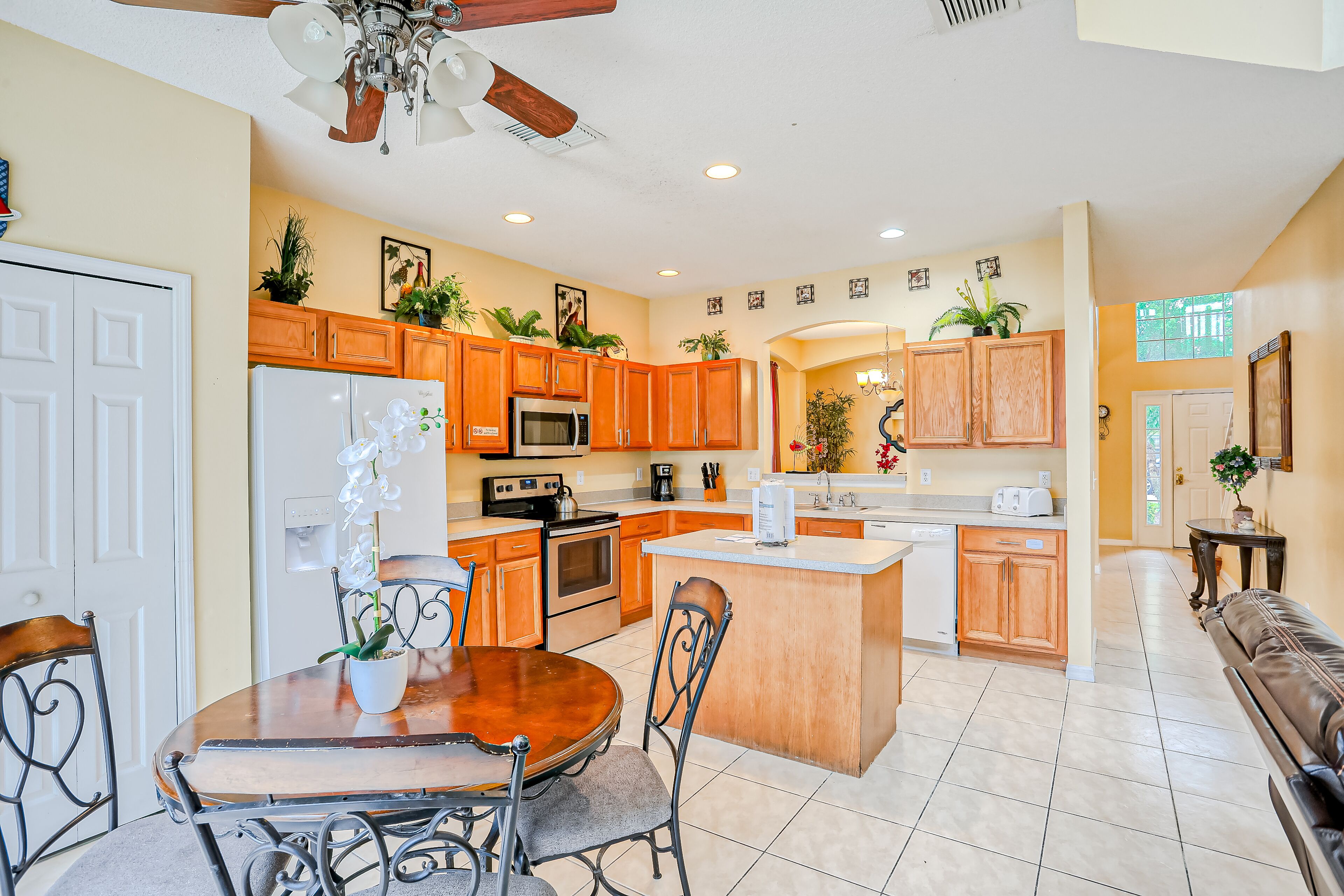 Spacious home with private pool, WiFi, central AC, and game room with pool table