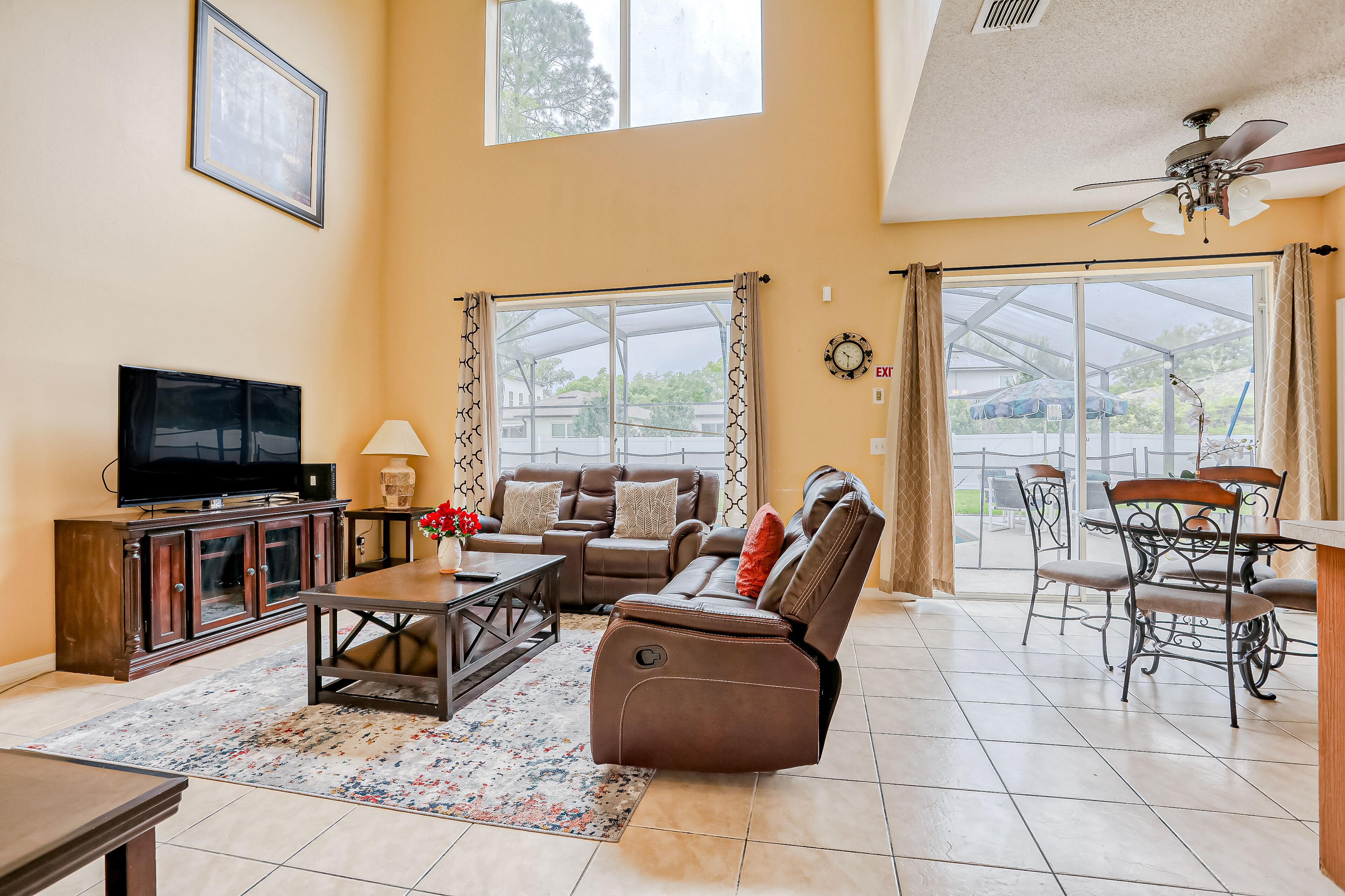 Spacious home with private pool, WiFi, central AC, and game room with pool table