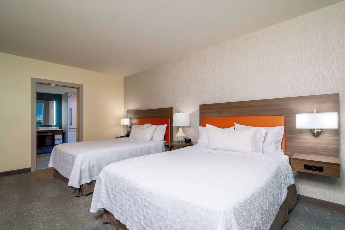 Suite, 2 Queen Beds, Accessible (Mobility & Hearing, Roll-In Shower) | Iron/ironing board