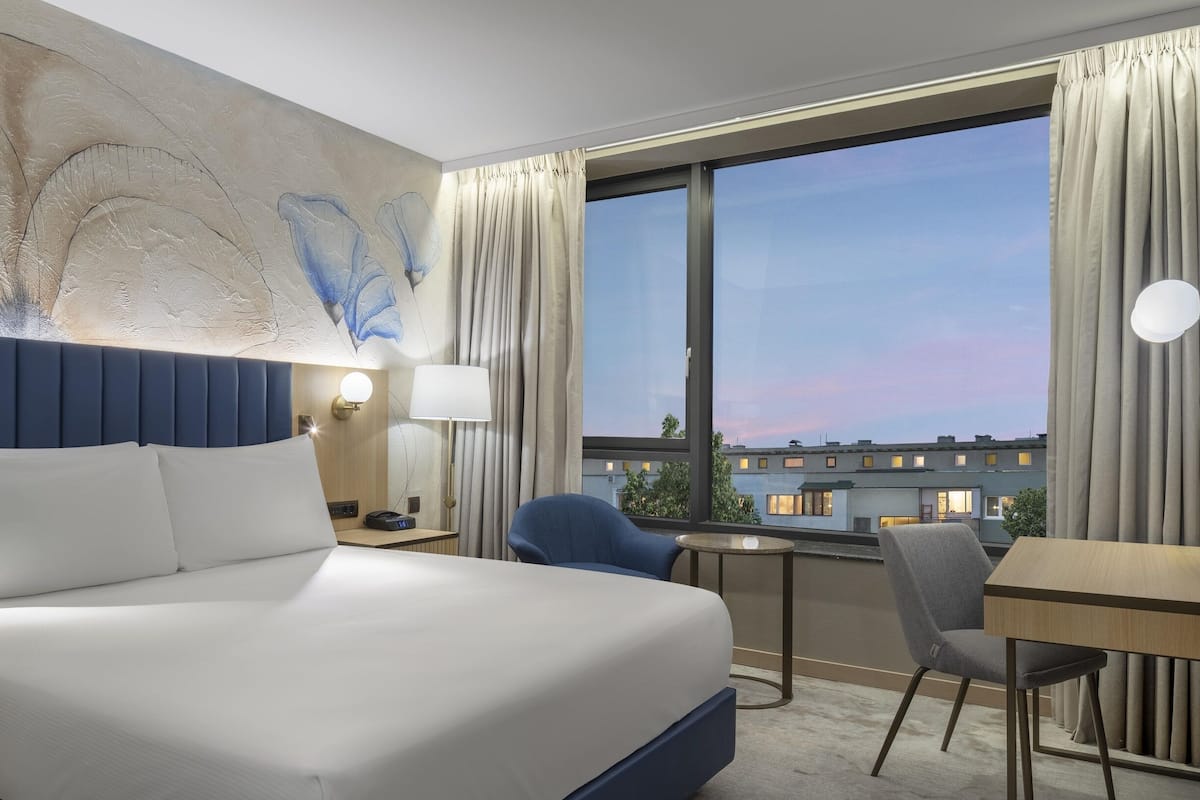 King Guest Room with View | Premium bedding, memory foam beds, minibar, in-room safe