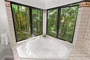 Bathtub, hair dryer