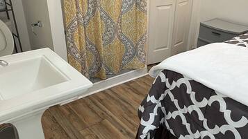 1 間睡房、熨斗/熨衫板、免費 Wi-Fi、床單