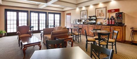 Free daily buffet breakfast