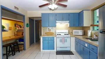 Microwave, oven, stovetop, paper towels