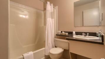 Free toiletries, hair dryer, towels, soap