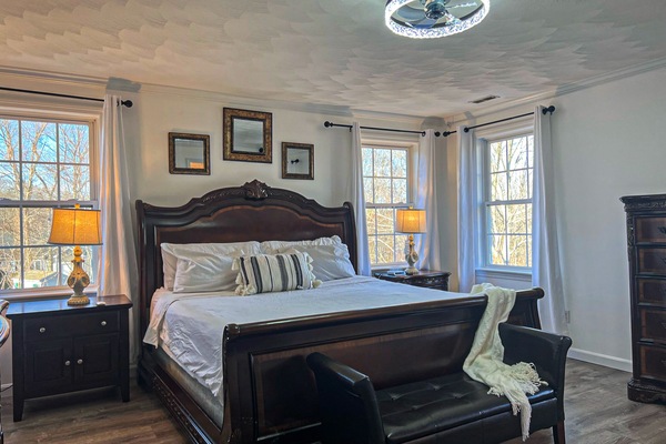 3 Schlafzimmer, Schreibtisch, BĂŒgeleisen/BĂŒgelbrett, kostenloses WLAN