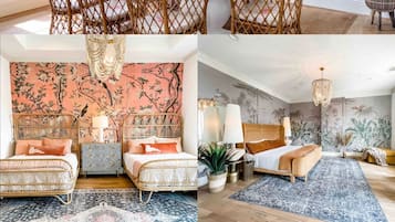 4 bedrooms, desk, iron/ironing board, travel crib