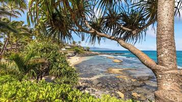 Sun loungers, beach towels