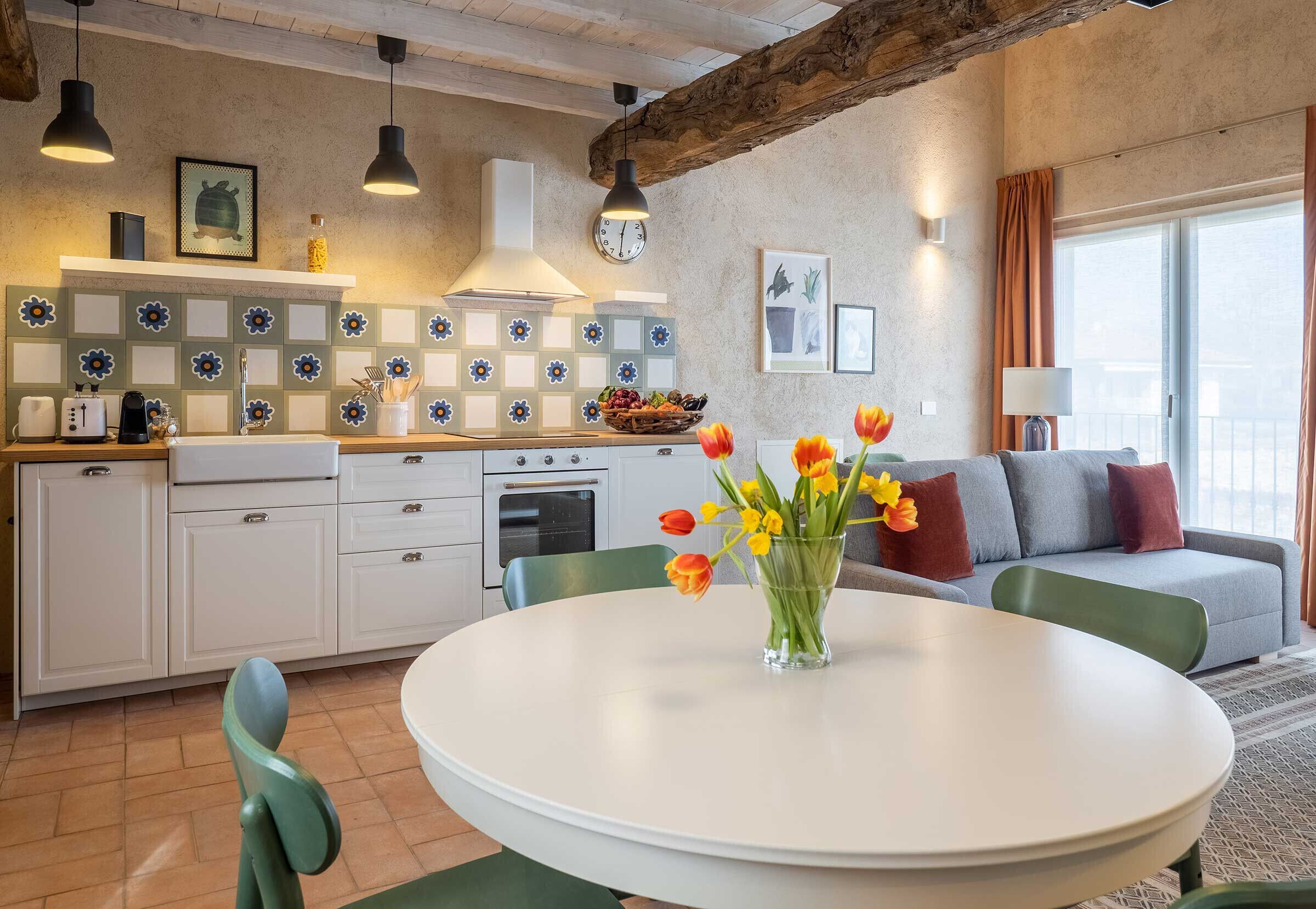One Bedroom Loft Style Apartment in Restored Farmhouse