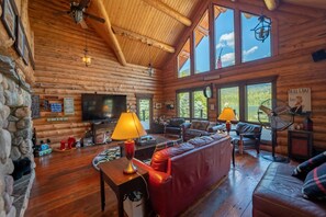 Télévision, cheminée