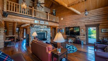 Télévision, cheminée