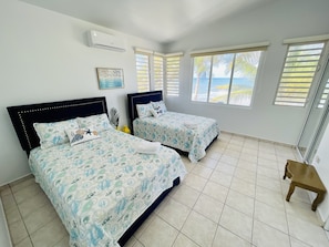 5 bedrooms, desk, iron/ironing board, travel crib