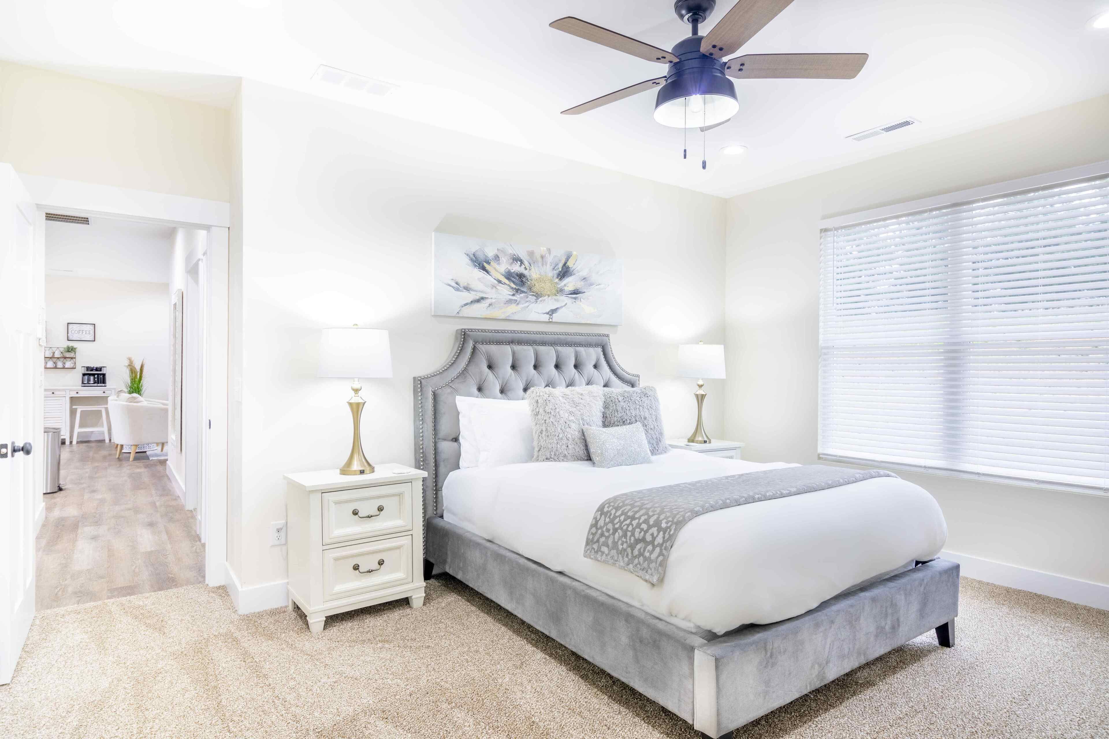 2 bedrooms, iron/ironing board, travel crib, WiFi