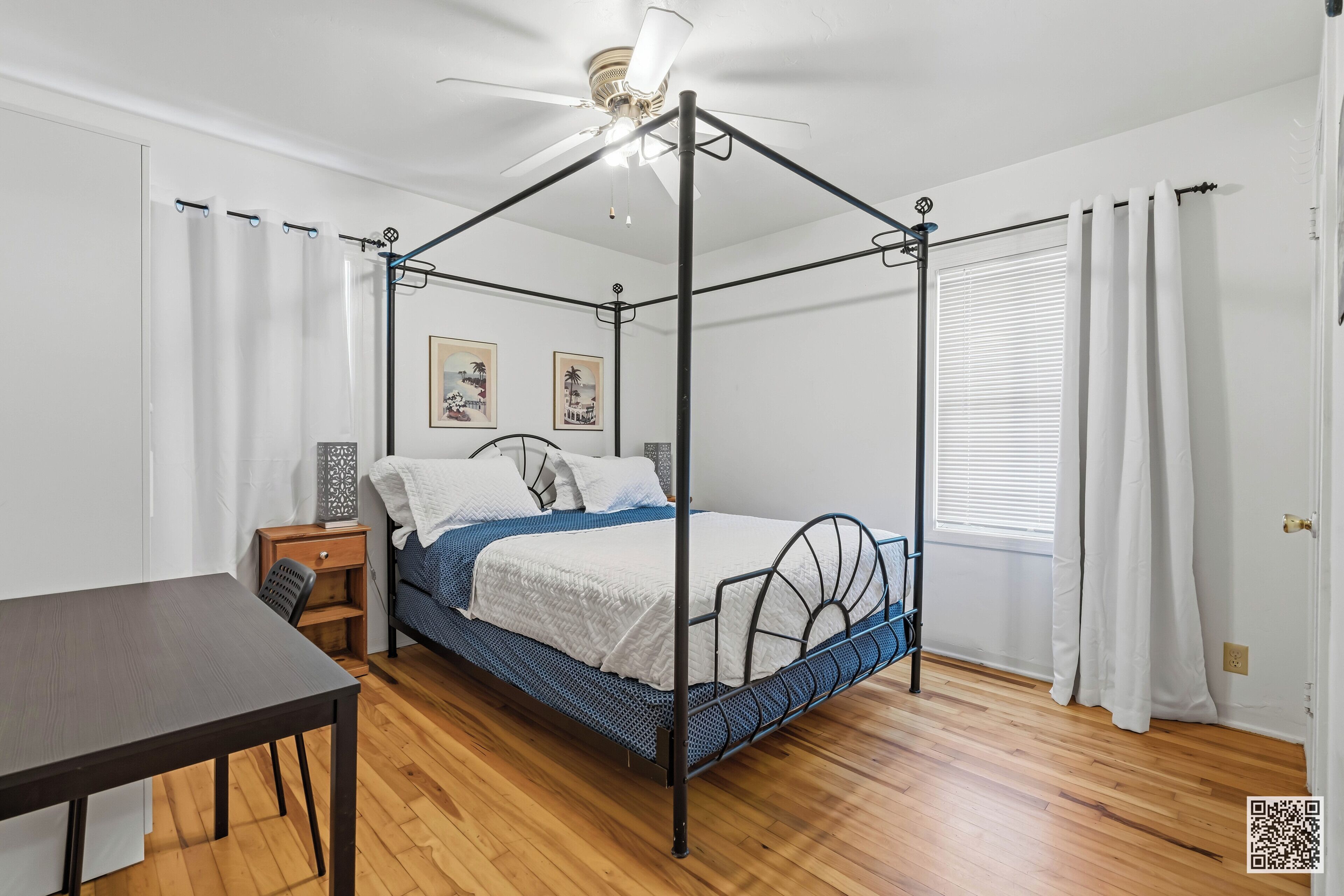 4 bedrooms, iron/ironing board, travel crib, WiFi (free)
