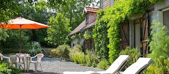 Norman house surrounded by nature