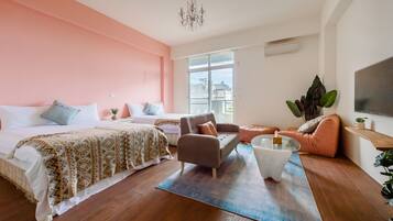 Quadruple Room, Balcony | Free WiFi, bed sheets