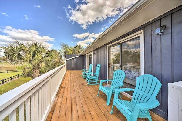 Edisto Island Vacation Rental | 3BR | 3BA | 1,447 Sq Ft | Flight of Stairs Req'd