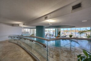 Indoor pool, a heated pool