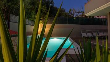 Una piscina riscaldata