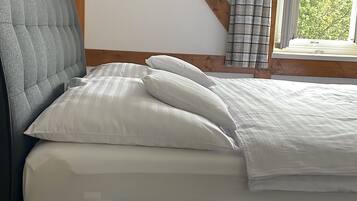1 habitación, tabla de planchar con plancha y cuna de viaje