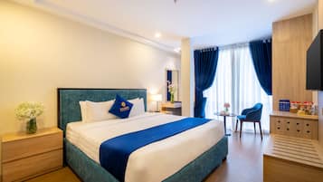 Minibar, in-room safe, blackout curtains, iron/ironing board