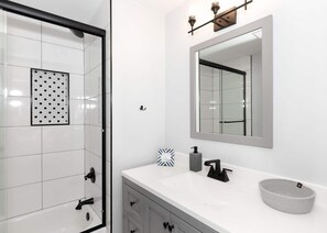 Hair dryer, towels