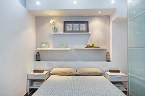 1 soverom, strykejern/-brett, wi-fi (inkludert) og sengetøy