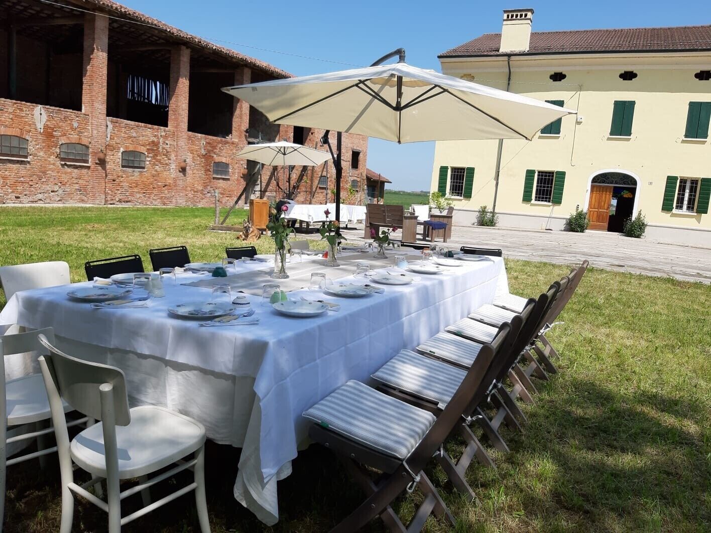 Aussenbereich für Bankette