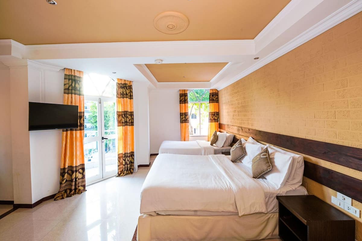 Minibar, desk, free WiFi, bed sheets