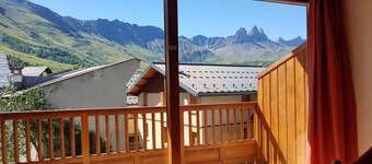 Studio 4 people - Bright - Beautiful view of the Aiguilles d'Arves mountains