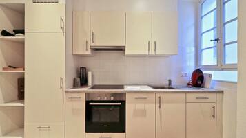 Basic Apartment, 1 Queen Bed with Sofa bed | Private kitchen | Fridge, oven, stovetop, dishwasher