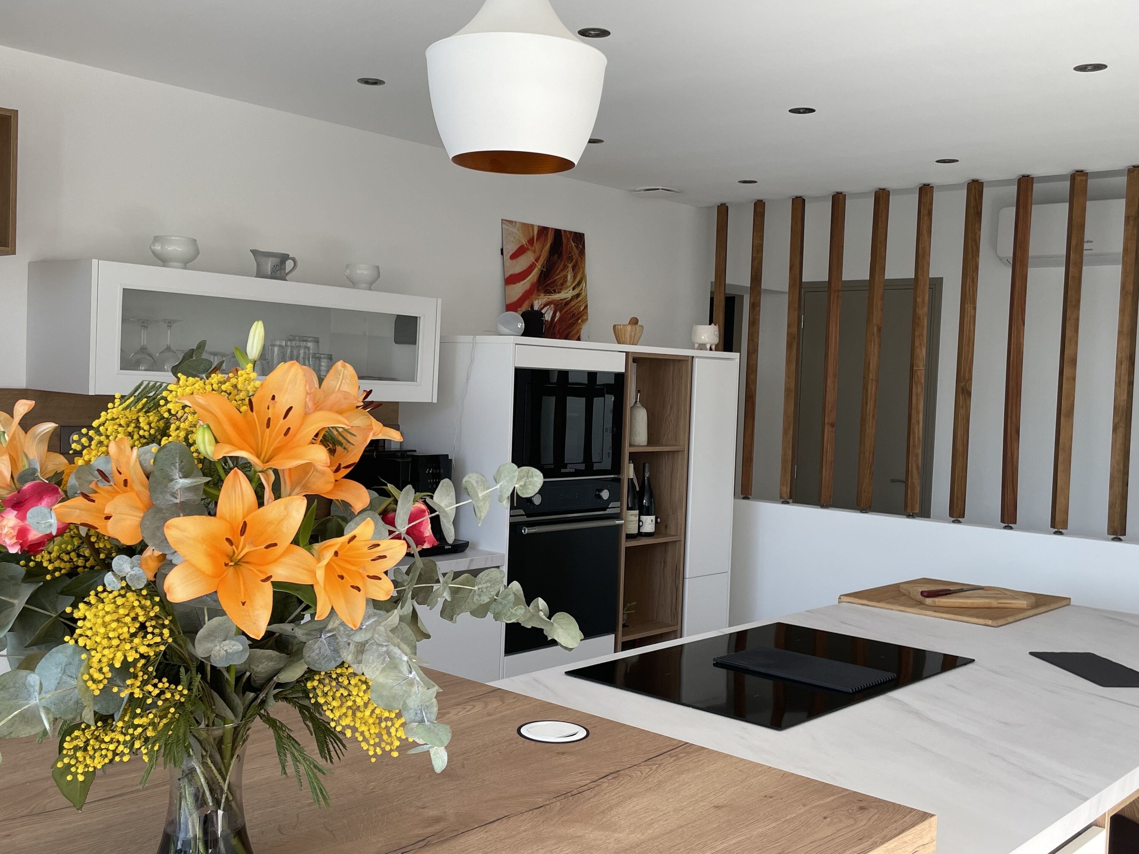 Proudly standing in front of the Mediterranean