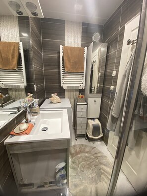 Douche, sèche-cheveux, papier toilette