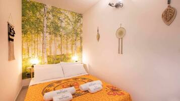 1 habitación, tabla de planchar con plancha, wifi y ropa de cama