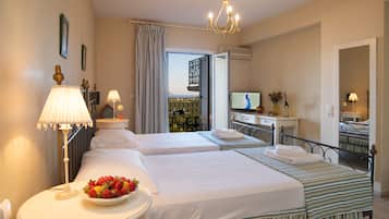 Standard Double or Twin Room, Partial Sea View | Desk, soundproofing, iron/ironing board, free WiFi