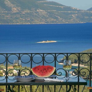 Toetasjesleilighet – superior, 2 soverom, sjøutsikt | Utsikt fra balkong