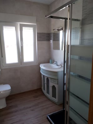 Shower, hair dryer, towels, toilet paper - Apartments in Cabarceno for up to 7 people (Setien)