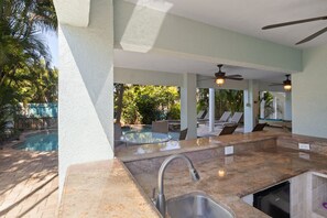 A heated pool
